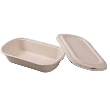 Grease Resistant Tray Biodegradable Disposable Sugarcane Bagasse Lunch Box